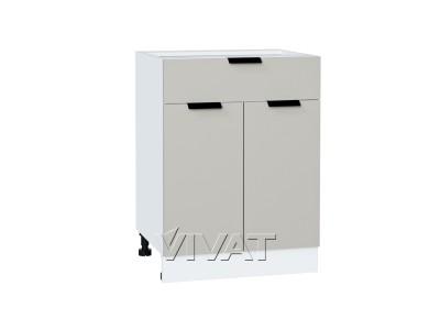 Шкаф нижний с 1 ящиком Евро 601М Агат / Белый
