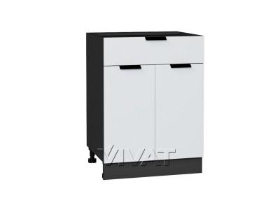 Шкаф нижний с 1 ящиком Евро 601М Белый / Graphite