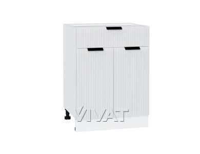 Шкаф нижний с 1 ящиком Евро Лайн 601М Белый / Белый