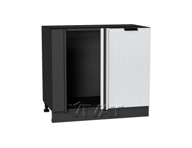 Шкаф нижний угловой Евро Лайн 990М Белый / Graphite