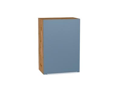 Шкаф верхний Фьюжн 500 Silky Blue / Дуб Вотан