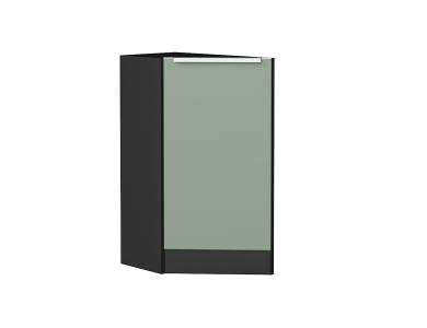 Шкаф нижний торцевой Фьюжн 300 (прав.) Graphite / Silky Mint