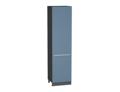 Шкаф пенал Фьюжн 600Н (для верхних шкафов 920) Silky Blue / Graphite