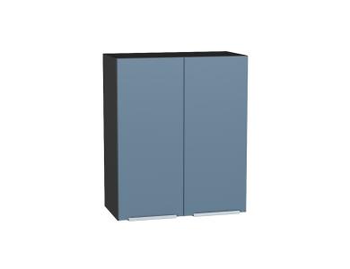 Шкаф верхний Фьюжн 600 Silky Blue / Graphite