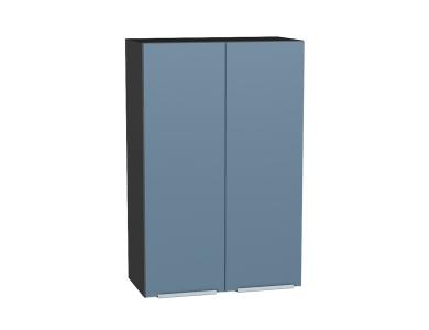 Шкаф верхний Фьюжн 600Н Silky Blue / Graphite