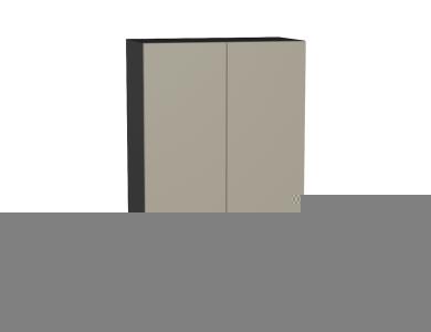Шкаф верхний Фьюжн 600Н Silky Grey / Graphite