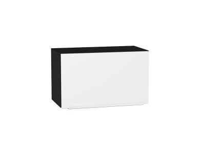Шкаф верхний горизонтальный Фьюжн 600 Silky White / Graphite