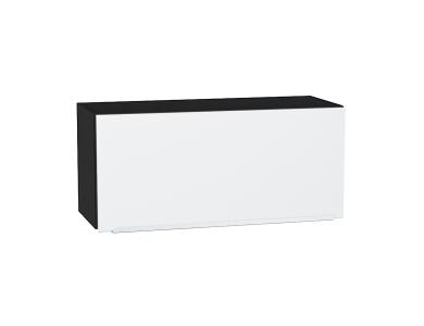Шкаф верхний горизонтальный Фьюжн 800 Silky White / Graphite