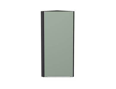 Шкаф верхний торцевой Фьюжн 300Н Silky Mint / Graphite