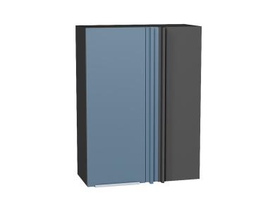 Шкаф верхний прямой угловой Фьюжн 700Н Silky Blue / Graphite