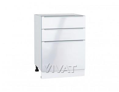 Шкаф нижний Фьюжн 600 с 3-мя ящиками Angel / Белый