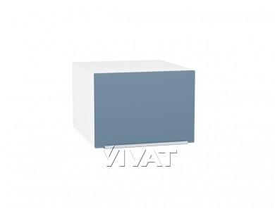 Шкаф верхний горизонтальный с увеличенной глубиной Фьюжн 510 Silky Blue / Белый