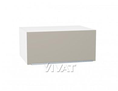 Шкаф верхний горизонтальный с увеличенной глубиной Фьюжн 810 Silky Grey / Белый