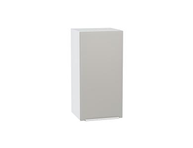 Шкаф верхний Фьюжн 350 Silky Light Grey / Белый
