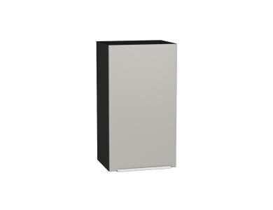 Шкаф верхний Фьюжн 400 Silky Light Grey / Graphite