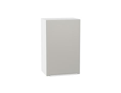 Шкаф верхний Фьюжн 450 Silky Light Grey / Белый
