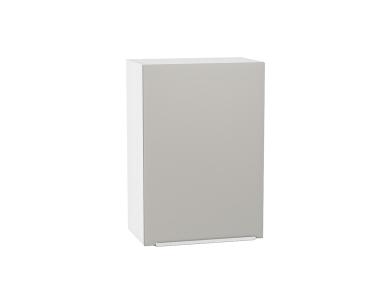Шкаф верхний Фьюжн 500 Silky Light Grey / Белый