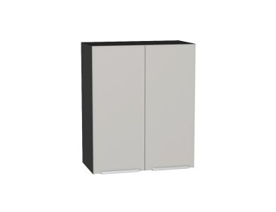 Шкаф верхний Фьюжн 600 Silky Light Grey / Graphite
