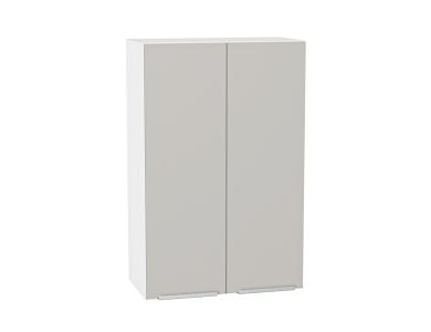 Шкаф верхний Фьюжн 600Н Silky Light Grey / Белый
