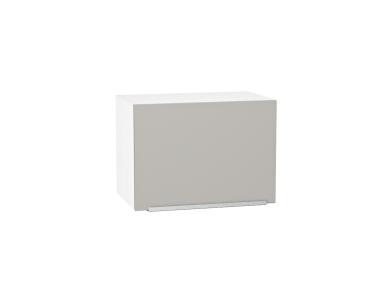 Шкаф верхний горизонтальный Фьюжн 500 Silky Light Grey / Белый