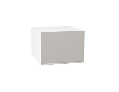 Шкаф верхний горизонтальный с увеличенной глубиной Фьюжн 510 Silky Light Grey / Белый