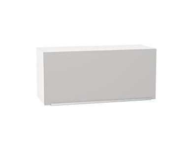 Шкаф верхний горизонтальный Фьюжн 800 Silky Light Grey / Белый