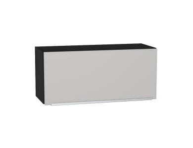 Шкаф верхний горизонтальный Фьюжн 800 Silky Light Grey / Graphite