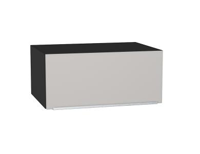 Шкаф верхний горизонтальный с увеличенной глубиной Фьюжн 810 Silky Light Grey / Graphite