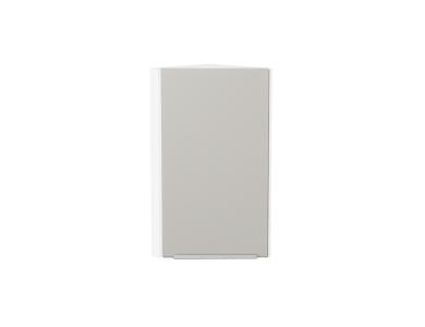 Шкаф верхний торцевой Фьюжн 300 Silky Light Grey / Белый