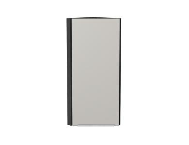 Шкаф верхний торцевой Фьюжн 300Н Silky Light Grey / Graphite