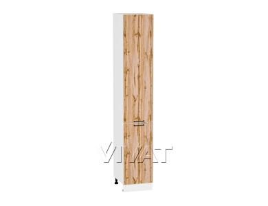 Шкаф пенал Флэт 400Н (для верхних шкафов 920) Wotan Oak 2S / Белый