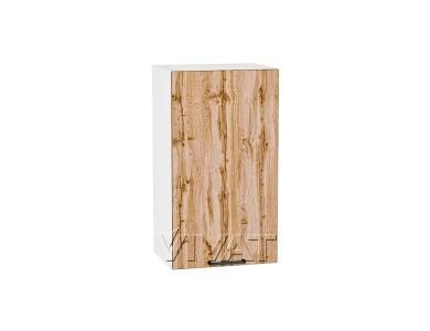 Шкаф верхний Флэт 400 Wotan Oak 2S / Белый