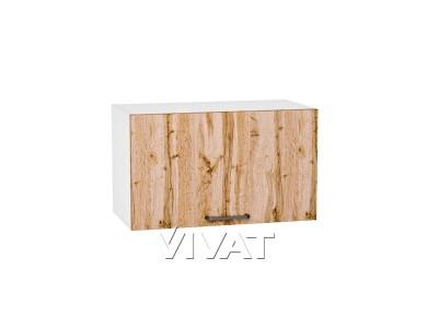 Шкаф верхний горизонтальный Флэт 600 Wotan Oak 2S / Белый