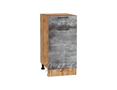 Шкаф нижний с 1 ящиком Флэт 400 Temple Stone 2S / Дуб Вотан
