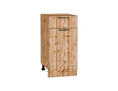 Шкаф нижний с 1 ящиком Флэт 400 Wotan Oak 2S / Дуб Вотан