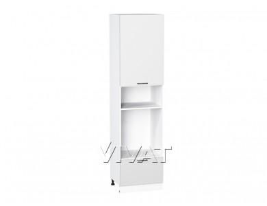 Шкаф-пенал под встраиваемую бытовую технику Флэт 600Н (для верхних шкафов 920) White In 2S / Белый