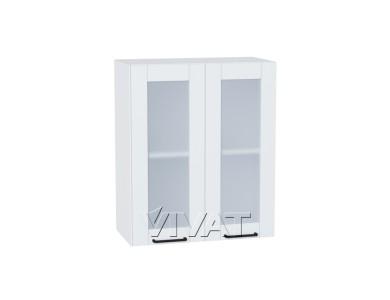 Шкаф верхний со стеклом Флэт 600 White In 2S / Белый