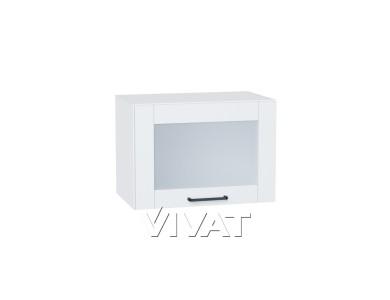 Шкаф верхний горизонтальный со стеклом Флэт 500 White In 2S / Белый