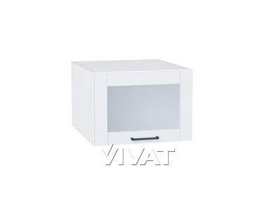Шкаф верхний горизонтальный с увеличенной глубиной со стеклом Флэт 510 White In 2S / Белый