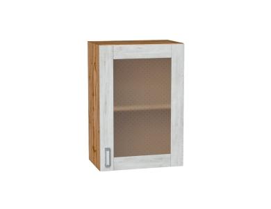 Шкаф верхний со стеклом Лофт 500 Nordic Oak / Дуб Вотан