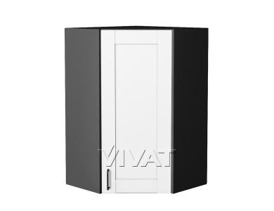 Шкаф верхний угловой Лофт 590Н Super White / Graphite