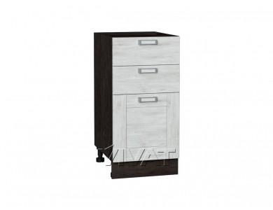 Шкаф нижний с 3-мя ящиками Лофт 400 Nordic Oak / Graphite