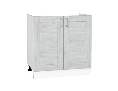 Шкаф нижний под мойку Лофт 800 Nordic Oak / Белый