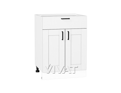Шкаф нижний с 1 ящиком Лофт 601М Super White / Белый