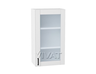 Шкаф верхний со стеклом Лофт 500Н Super White / Белый