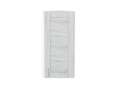 Шкаф верхний торцевой Лофт 300Н Nordic Oak / Белый