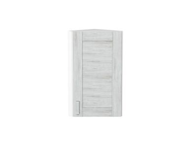 Шкаф верхний торцевой Лофт 300 Nordic Oak / Белый