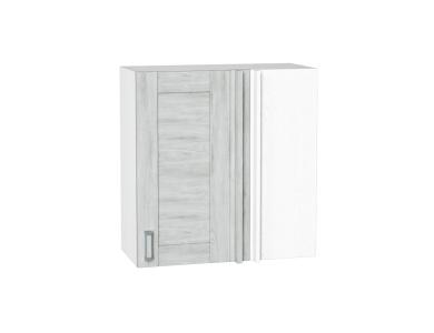 Шкаф верхний прямой угловой Лофт 700 Nordic Oak / Белый