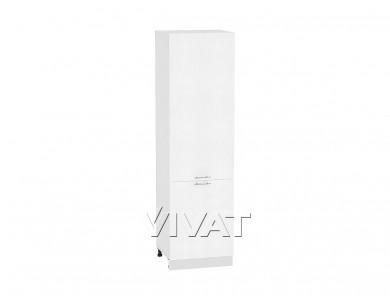 Шкаф пенал Валерия-М 600Н (для верхних шкафов 920) Белый металлик / Белый