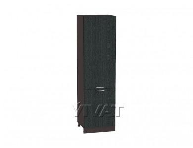 Шкаф-пенал Валерия-М 600Н (для верхних шкафов 920) Чёрный металлик дождь / Венге